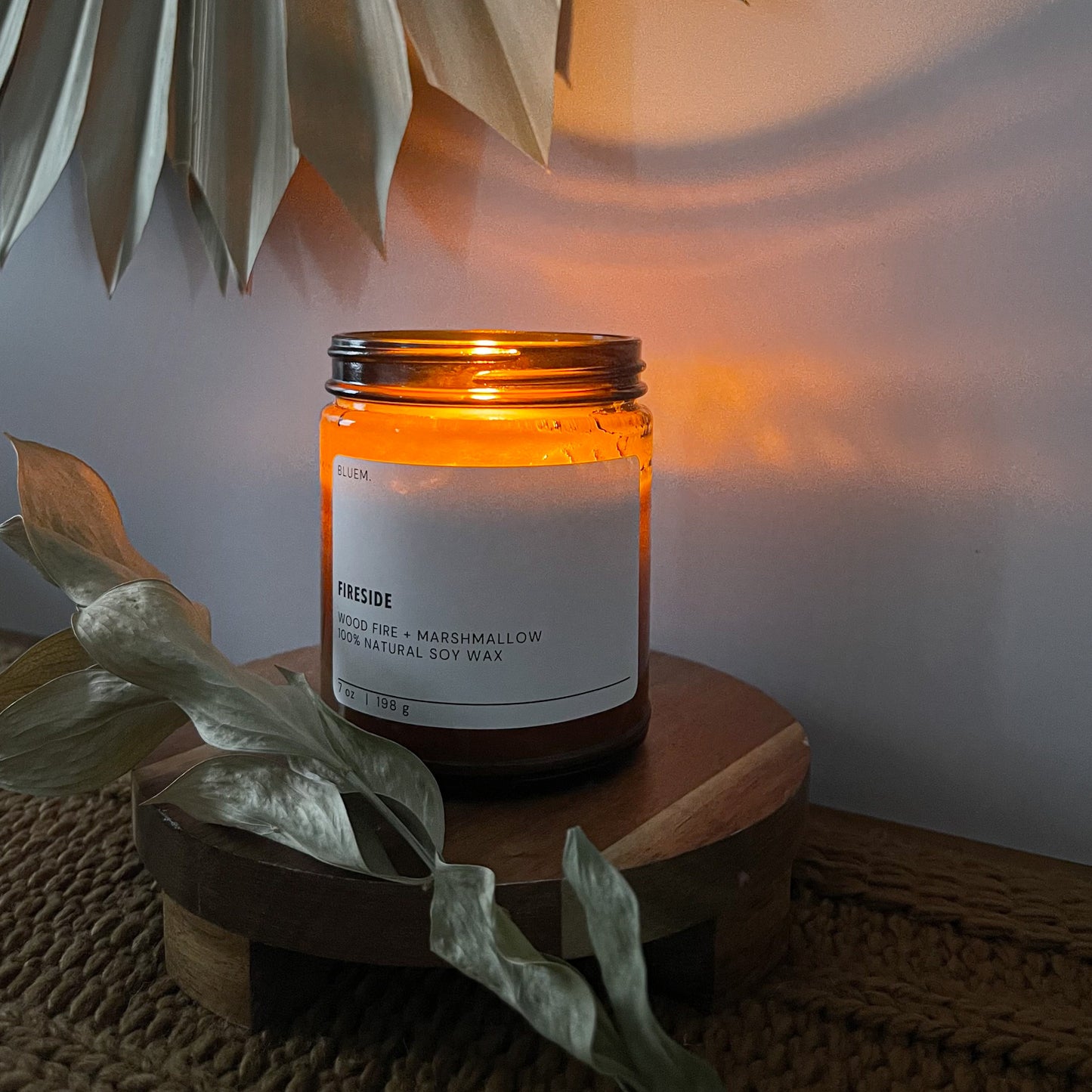 Bluem Fireside Soy Wax Candle 
